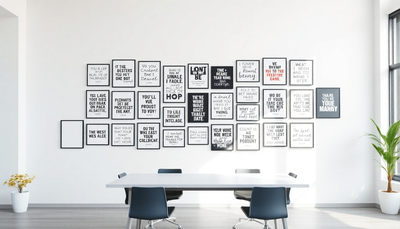 Motivational Quotes in Wall Art: Boosting Productivity with Style