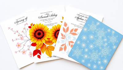 Seasonal Wedding Invitations: Designing for Spring, Summer, Fall, and Winter Weddings