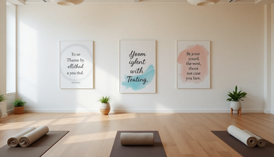 Create Serenity: Affirmation Posters for Yoga Space