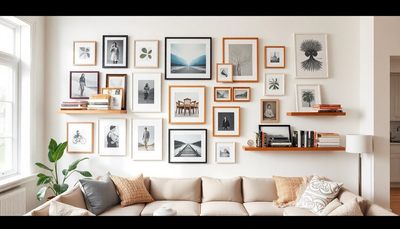 Elevate Your Space with Gallery Wall Ideas: Curating Art and Books Together