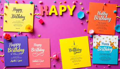 10 Unique Ways to Make Your Birthday Invitation Stand Out