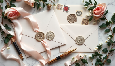 Trends in Wedding Invitation Accessories: Wax Seals, Ribbons, and More