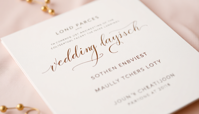 Elevating Your Wedding Invitations: The Transformative Power of Typography