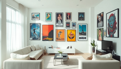 How to Frame and Display Posters for a Professional Look