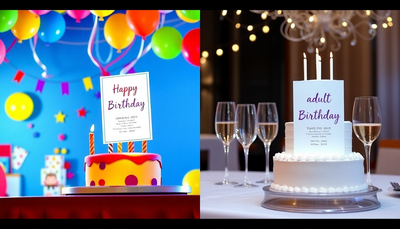 Kids vs. Adult Birthday Invitations: What's the Difference?