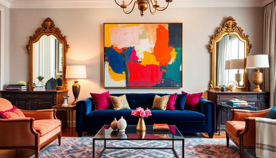 Embracing the Unexpected: Blending Abstract Art with Classic Home Décor