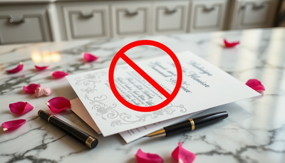 Common Mistakes to Avoid When Sending Out Wedding Invitations