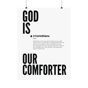 Faith Quote Matte Vertical Poster, Christian Wall Art Decor, 2 Corinthians 1:3-5 Scriptures, Religious Print Gift, Bible Verse MinimalistBedroom Wall Art,Bible Verses Poster,Christian Gift Idea,Christian Home Decor,Home Office Decor,Living Room Decor,Matt