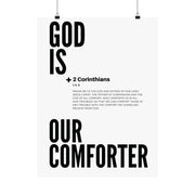 Faith Quote Matte Vertical Poster, Christian Wall Art Decor, 2 Corinthians 1:3-5 Scriptures, Religious Print Gift, Bible Verse MinimalistBedroom Wall Art,Bible Verses Poster,Christian Gift Idea,Christian Home Decor,Home Office Decor,Living Room Decor,Matt