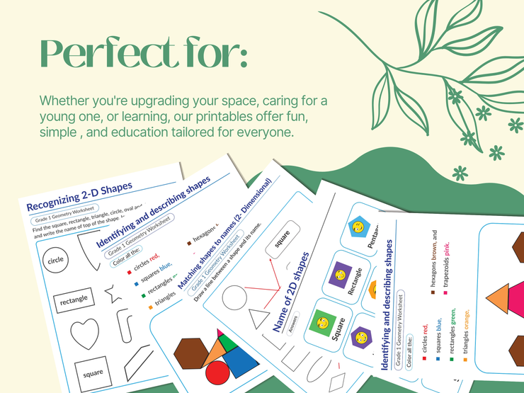 Colors and Shapes Activities for Preschoolers