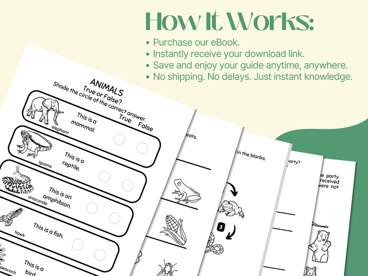THIRD GRADE ANIMALS WORKSHEETS
