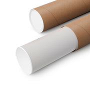 Flamingo and Chick Beach Art Print rolled and packaged in a protective tube for safe delivery