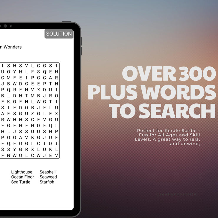 Parables of Jesus Word Search- Kindle Scribe Bible Word Search Puzzles | Interactive Digital Puzzle | Part of Our Premium Game Collection