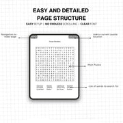 Parables of Jesus Word Search- Kindle Scribe Bible Word Search Puzzles | Interactive Digital Puzzle | Part of Our Premium Game Collection