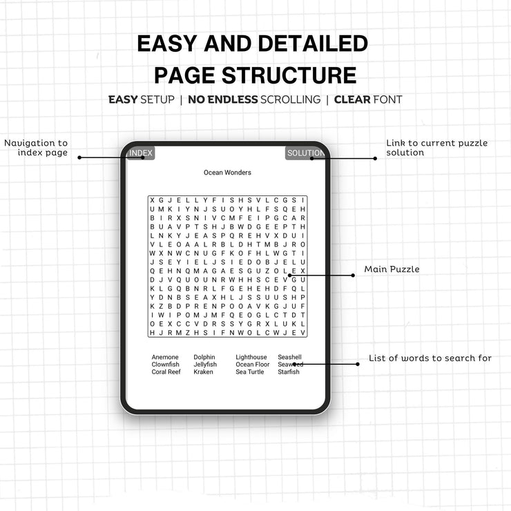 Parables of Jesus Word Search- Kindle Scribe Bible Word Search Puzzles | Interactive Digital Puzzle | Part of Our Premium Game Collection