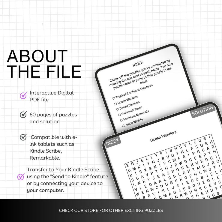 Language and Etymology- Kindle Scribe Word Search Puzzles | Interactive Digital Puzzle | Part of Our Premium Kindle Scribe Game Collection