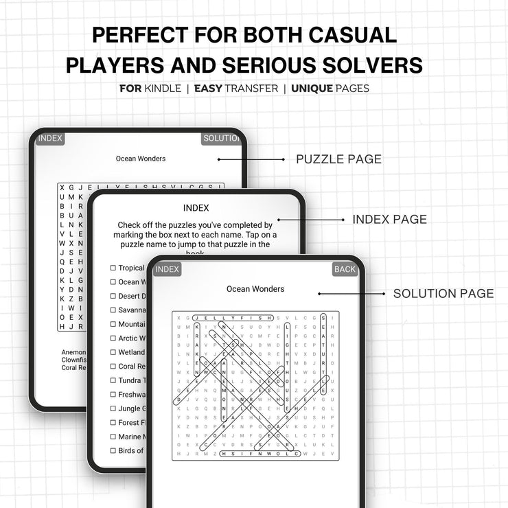 Sports and Athletics - Kindle Scribe Word Search Puzzles | Interactive Digital Puzzle | Part of Our Premium Kindle Scribe Game Collection