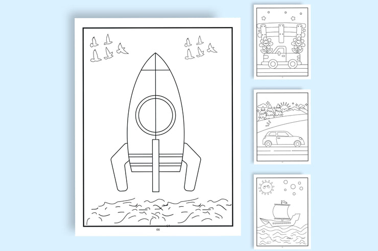 Printable Kids Coloring Pages | Fun and Educational Art | Instant Download | Perfect for Home & Classroom Activities