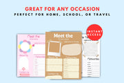 Printable Meet teacher newsletter design