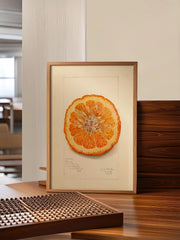 Vibrant Orange Slice - Matte Finish Poster Print Wall Art