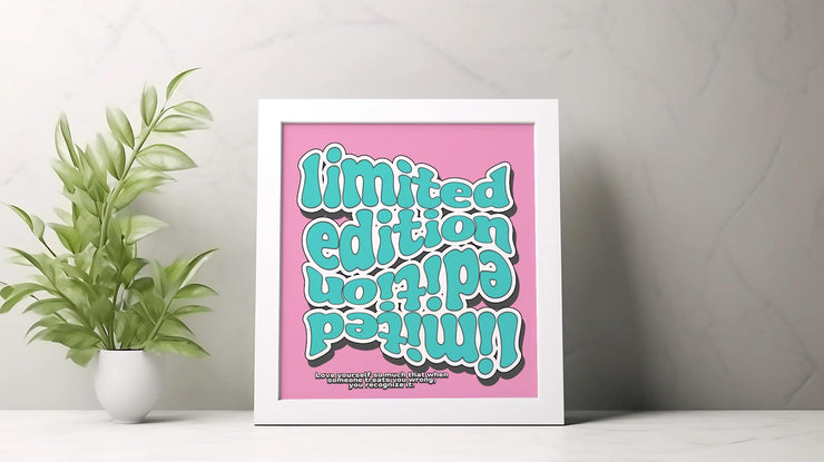 Limited Edition Motivational poster Print – Retro Typography Wall Art, Matte Finish