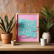 Limited Edition Motivational poster Print – Retro Typography Wall Art, Matte Finish