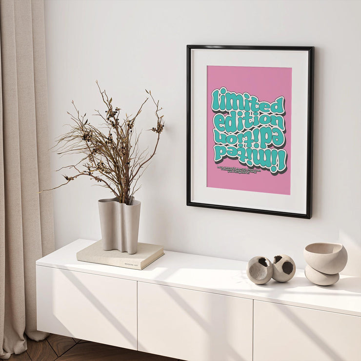 Limited Edition Motivational poster Print – Retro Typography Wall Art, Matte Finish