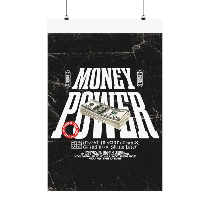 Money Power Motivational poster Print – Matte Finish, UV Resistant