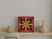 Matte Paper Modern Geometric Star in Browns