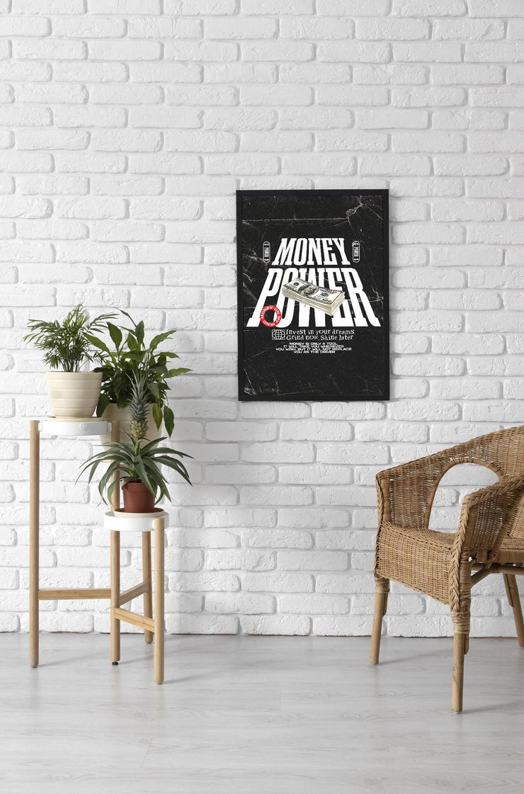 Money Power Motivational poster Print – Matte Finish, UV Resistant