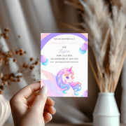 Customizable Unicorn Party Invitation | Editable Digital Canva Template | Perfect for Kids’ Birthday Parties