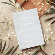 Minimalist Floral Wedding Invitation Template | Customizable Canva Design | Digital Download| easy customisation | wedding party