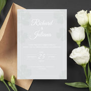 Minimalist Floral Wedding Invitation Template | Customizable Canva Design | Digital Download| easy customisation | wedding party