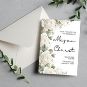 Elegant Customizable Floral Wedding Invitation | Editable Canva Template | Instant Download \ wedding party