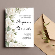 Elegant Customizable Floral Wedding Invitation | Editable Canva Template | Instant Download \ wedding party