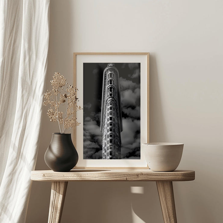 Flatiron Building – Black and White New York City Wall Art, Premium Matte Poster, NYC Architecture Decor, Vintage Manhattan Skyline Print