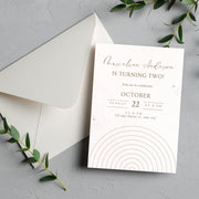 Elegant Minimalist Birthday Invitation - Customizable Canva Template for Digital Download | Editable Birthday Party Invite