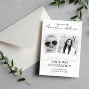 Customizable Polaroid Style Birthday Invitation - Editable Canva Template for Any Event