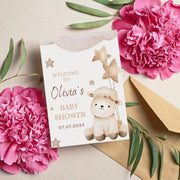 Editable Baby Shower Invitation | Cute Lamb and Stars Theme | Canva Template- party invite