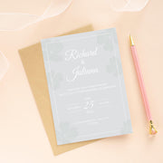 Minimalist Floral Wedding Invitation Template | Customizable Canva Design | Digital Download| easy customisation | wedding party