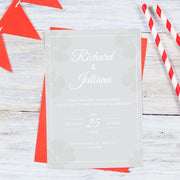 Minimalist Floral Wedding Invitation Template | Customizable Canva Design | Digital Download| easy customisation | wedding party