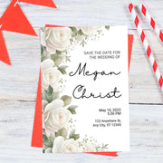 Elegant Customizable Floral Wedding Invitation | Editable Canva Template | Instant Download \ wedding party