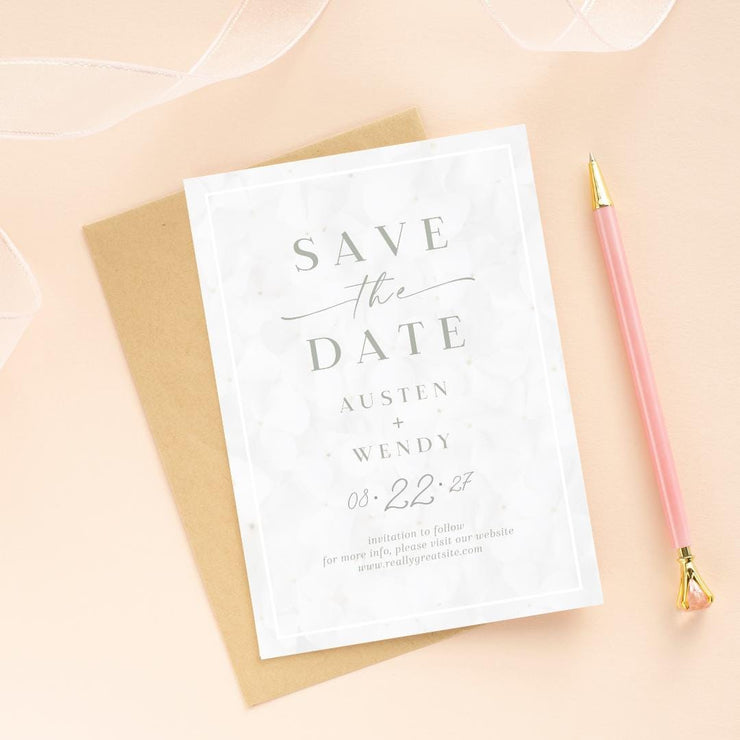 Save the Date Wedding invitation Card design | Customizable Canva Template | Digital Download- wedding party