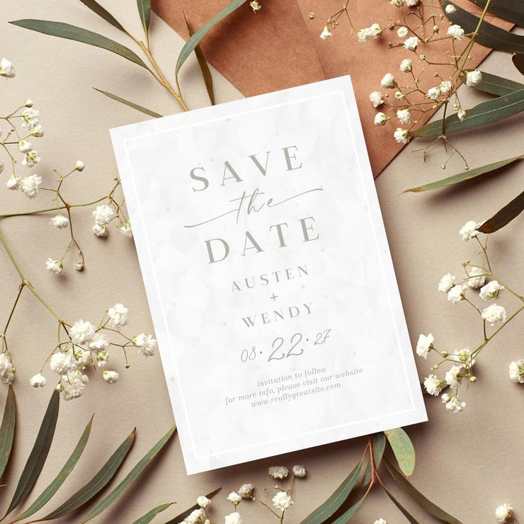 Save the Date Wedding invitation Card design | Customizable Canva Template | Digital Download- wedding party