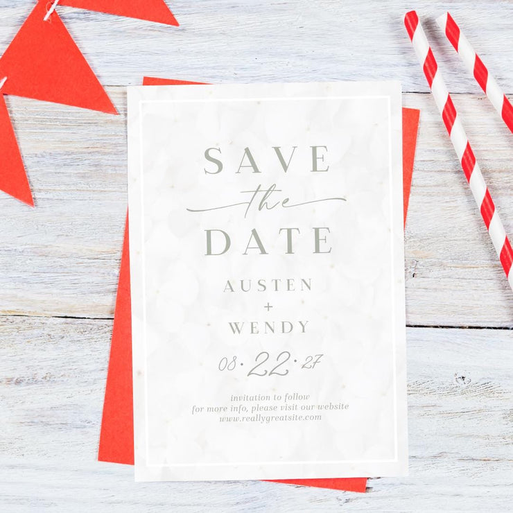 Save the Date Wedding invitation Card design | Customizable Canva Template | Digital Download- wedding party