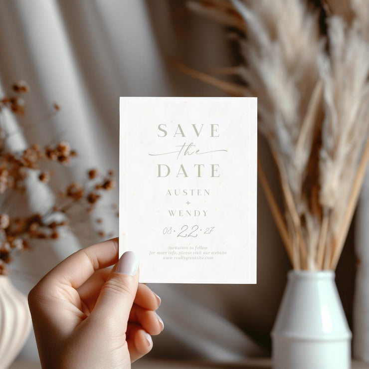 Save the Date Wedding invitation Card design | Customizable Canva Template | Digital Download- wedding party