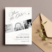 Customizable Floral Wedding Invitation Template - Editable Canva Save the Date Card Design- wedding party invite