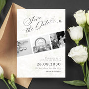 Customizable Floral Wedding Invitation Template - Editable Canva Save the Date Card Design- wedding party invite