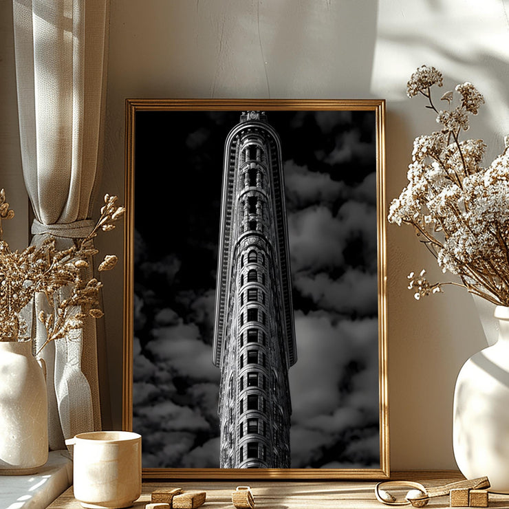 Flatiron Building – Black and White New York City Wall Art, Premium Matte Poster, NYC Architecture Decor, Vintage Manhattan Skyline Print