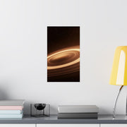 Saturn Rings Poster, galaxy space, Planet Art Print, Matte Vertical Wall Art, Dark & Detailed Space Decor, Astronomy Gift, Home Decor